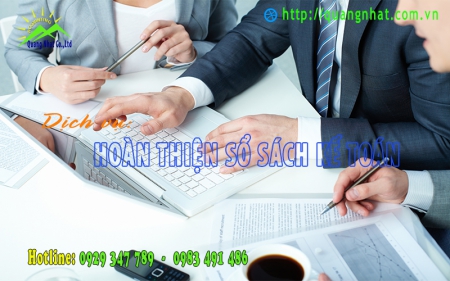 DỊCH VỤ HOÀN THIỆN SỔ SÁCH KẾ TOÁN