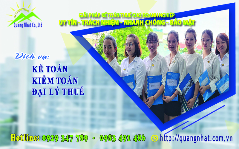 kế toán quang nhật - đại lý thuế quang nhật - 0313100690 - 0929347789 - kiểm toán - giá rẻ - 0988936086